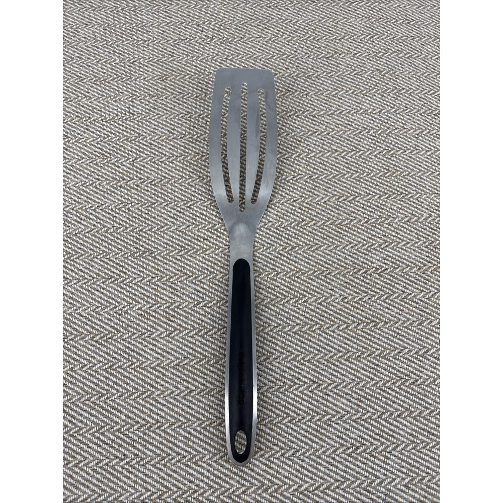 Calphalon Kichen Grill Slotted Spatula Fish Turner Flipper Stainless And Black